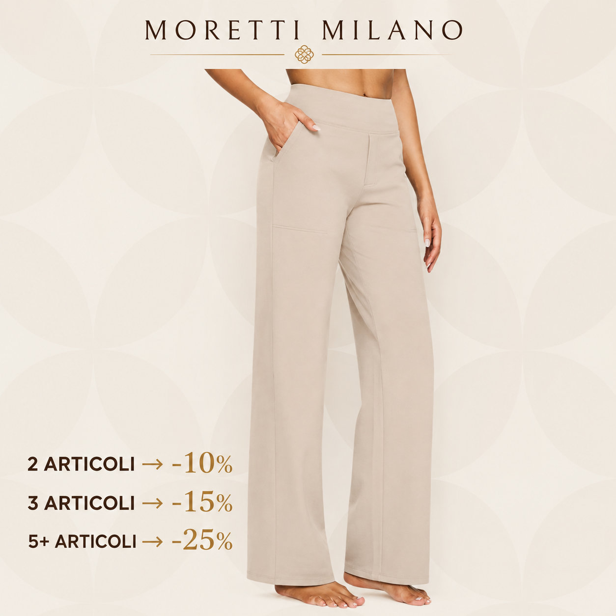 Moretti Milano | Sofia – Pantaloni Stretch Comodi