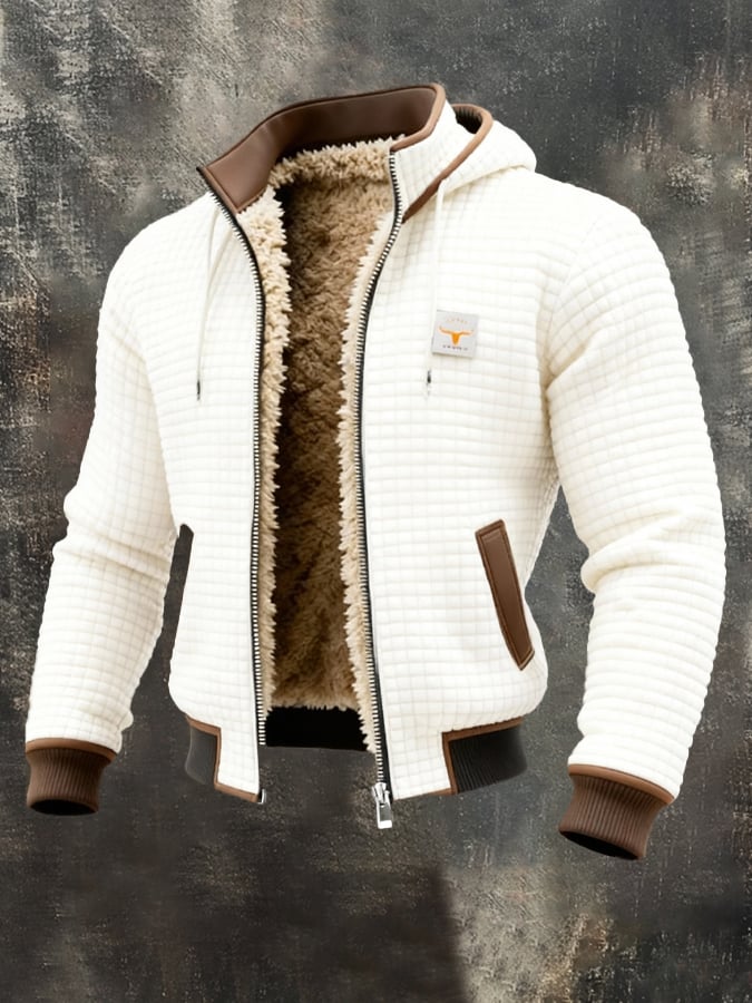 Lars | Giacca invernale imbottita con Teddy-Fleece e struttura a nido d'ape