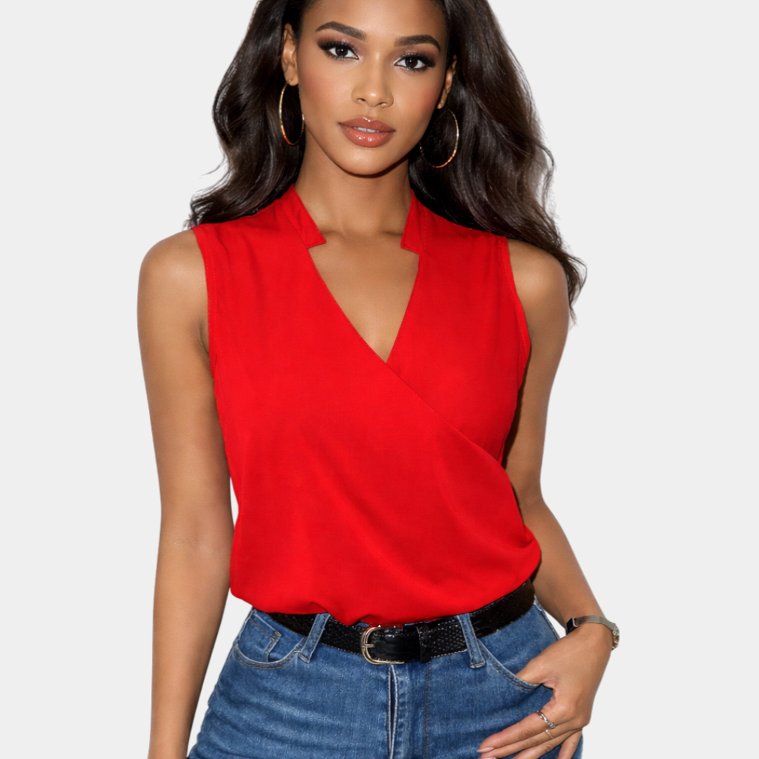 Camille | Top a Collo a V