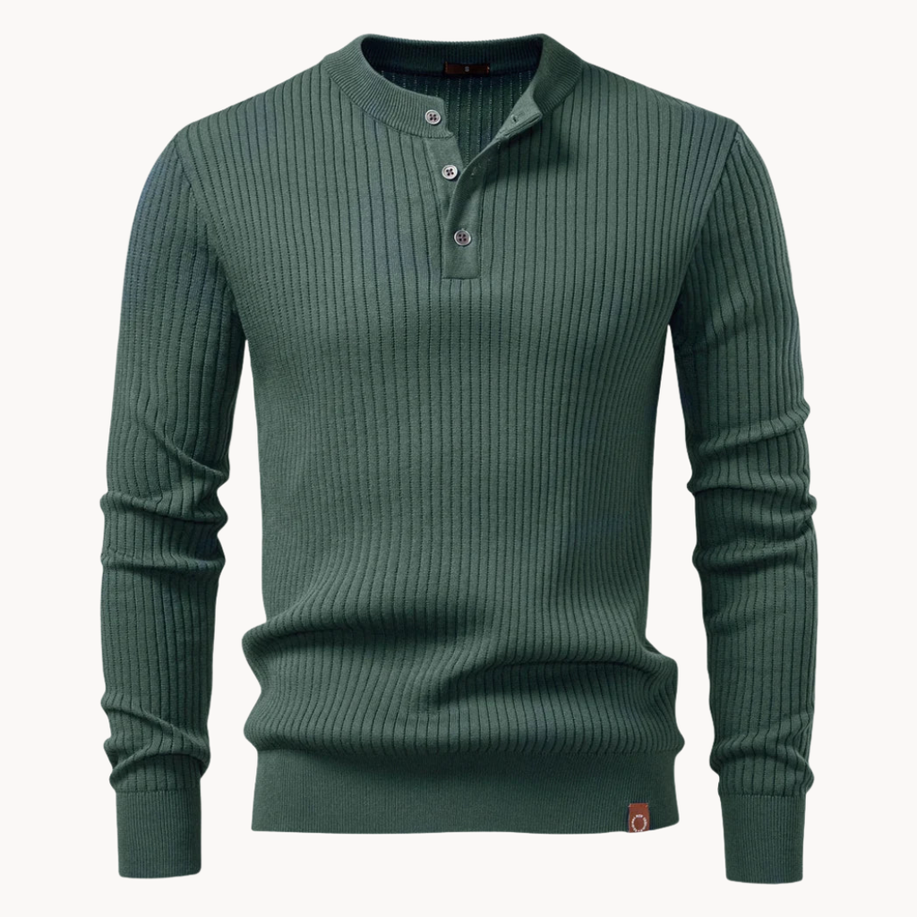 Zalecta | Maglietta Henley a Costine