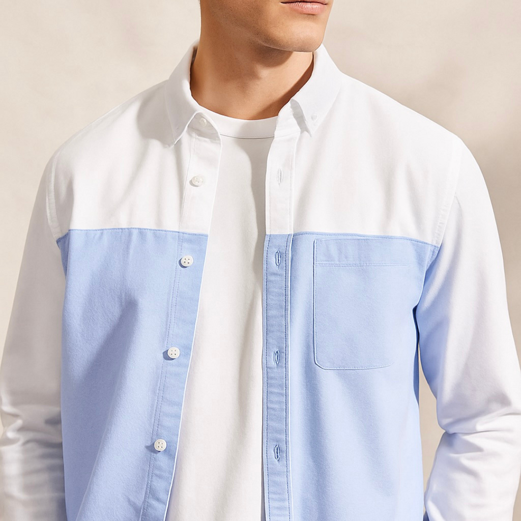 Jesper | Camicia Leggera Bicolore