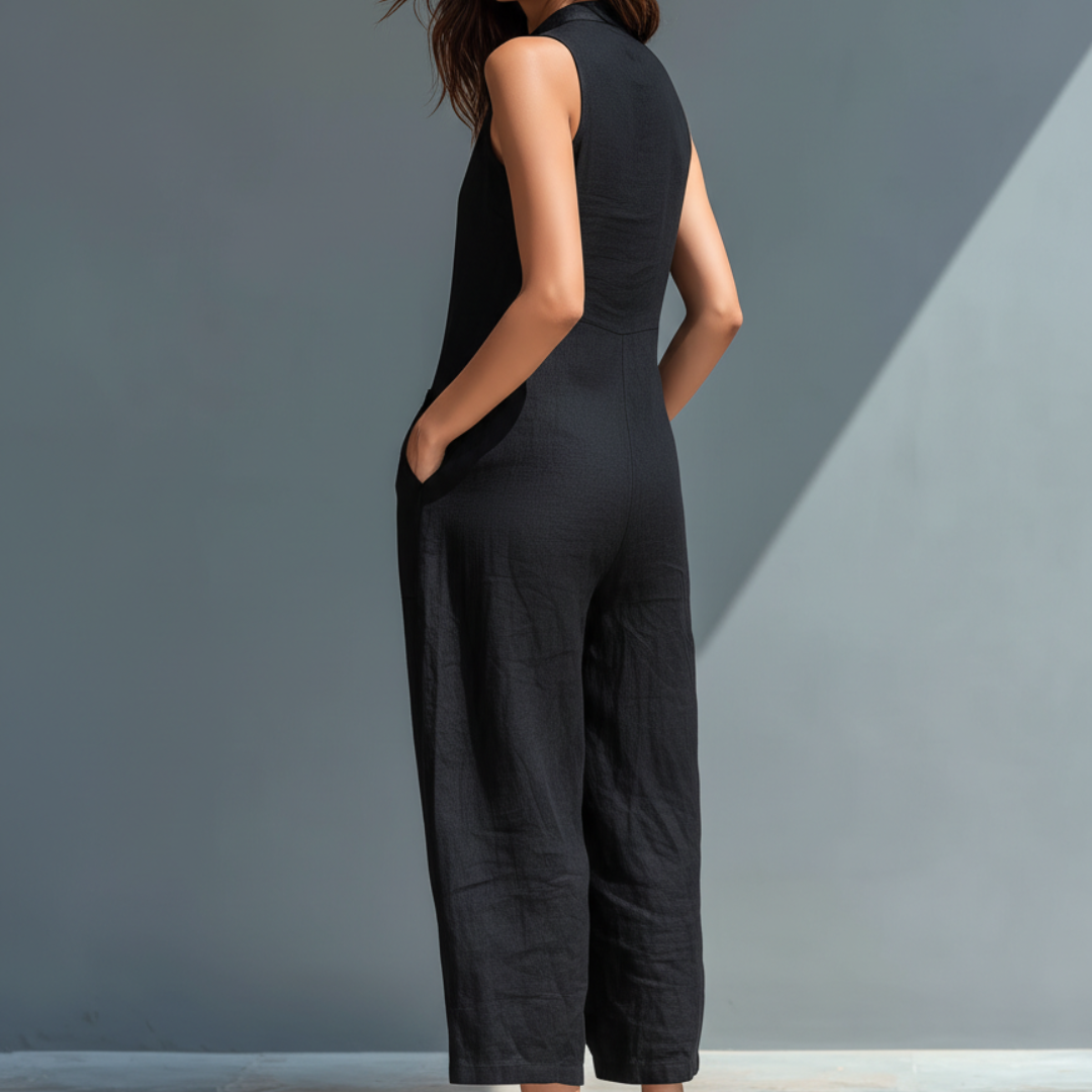 Jeanne | Elegante tuta senza maniche