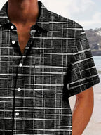 Camicia Haroyan con motivo a righe a quadri alla moda