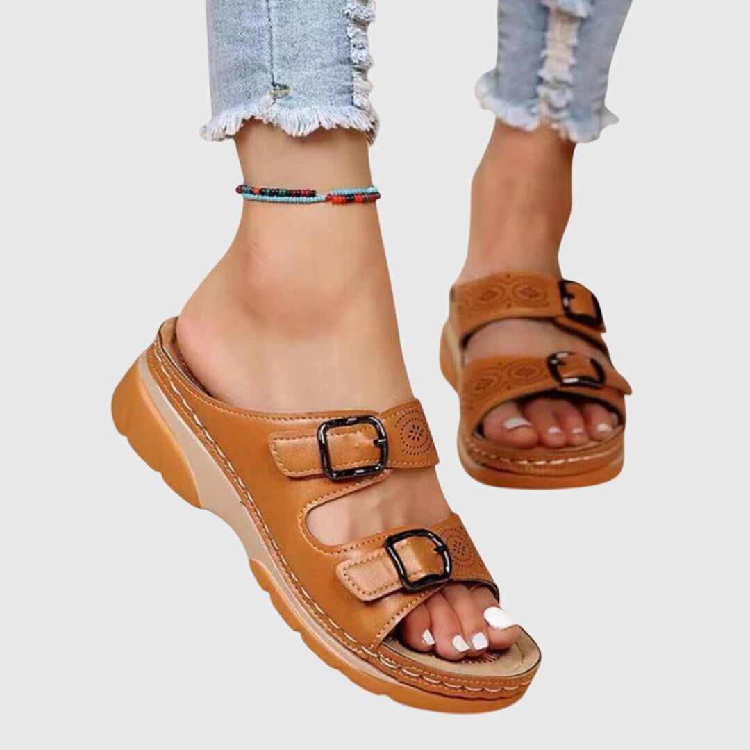 Diora™ | Sandali in pelle ortopedici