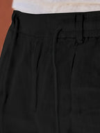 NICHOLS | PANTALONI LARGHI IN LINO CON CORDINO