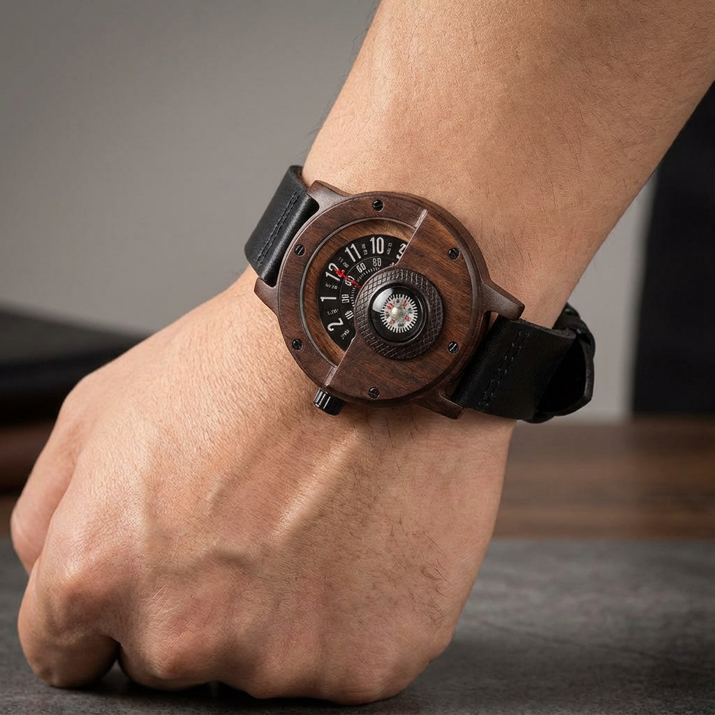Orologio in Legno Helvani