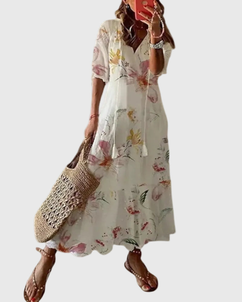 Amalia | Abito Maxigonna Boho Vintage Estivo