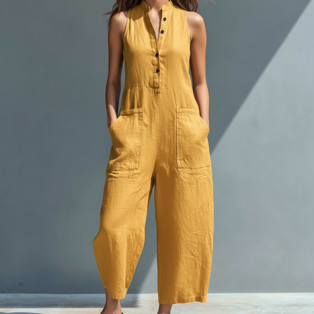 Jeanne | Elegante tuta senza maniche