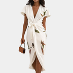 Agathe | Abito a portafoglio elegante con stampa floreale