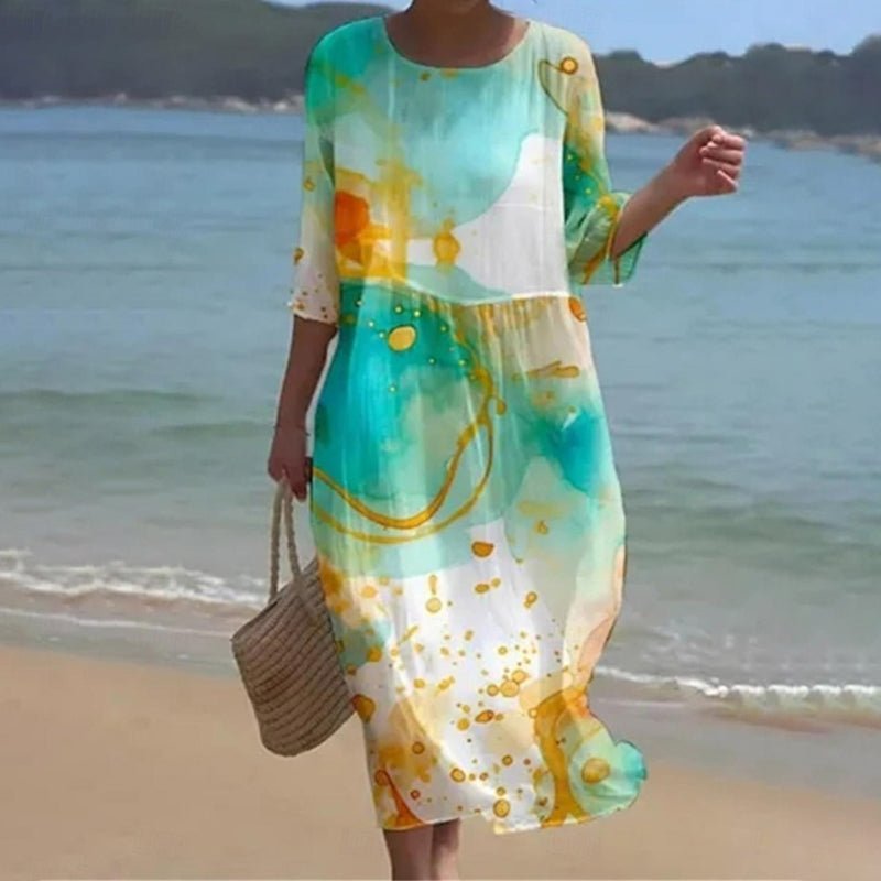 Keely | Abito a Fiori al Tramonto