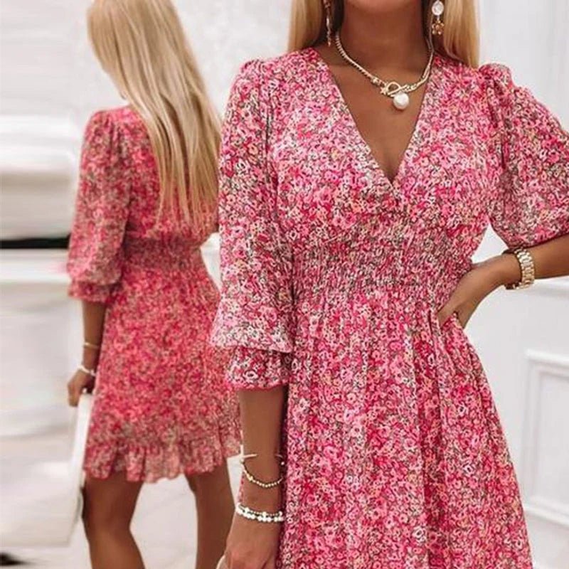 Sunna - Elegante Abito a Fiori