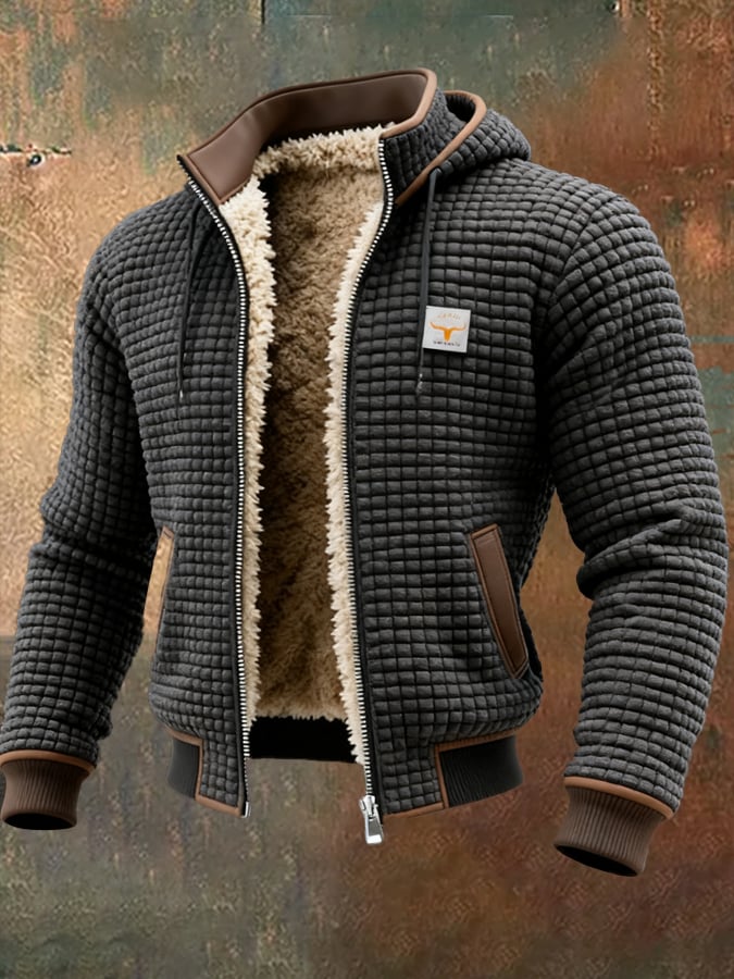 Lars | Giacca invernale imbottita con Teddy-Fleece e struttura a nido d'ape