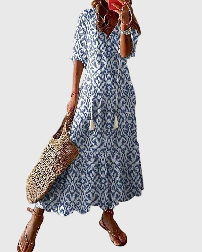 Amalia | Abito Maxigonna Boho Vintage Estivo
