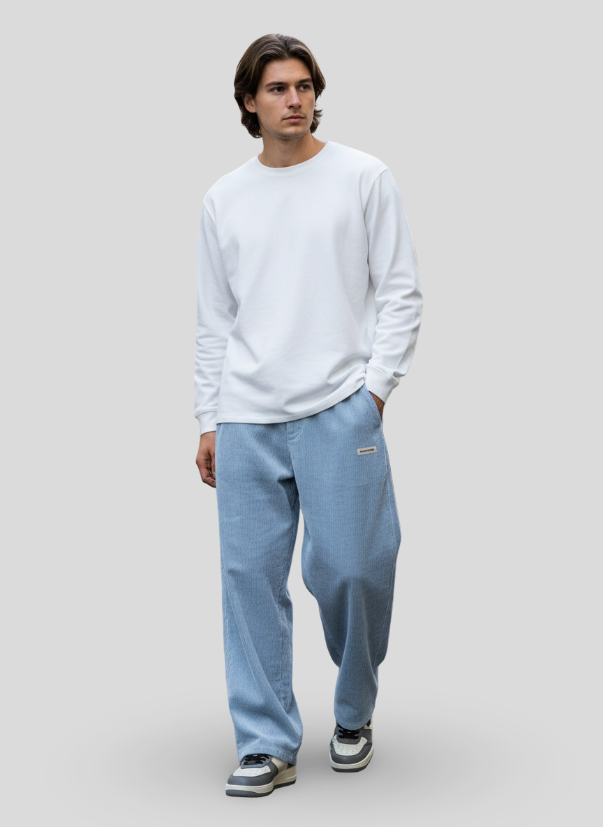 Lucas | Pantaloni in Velluto a Coste Larga