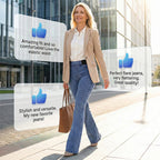 Jeans Stretch a Vita Alta da Donna