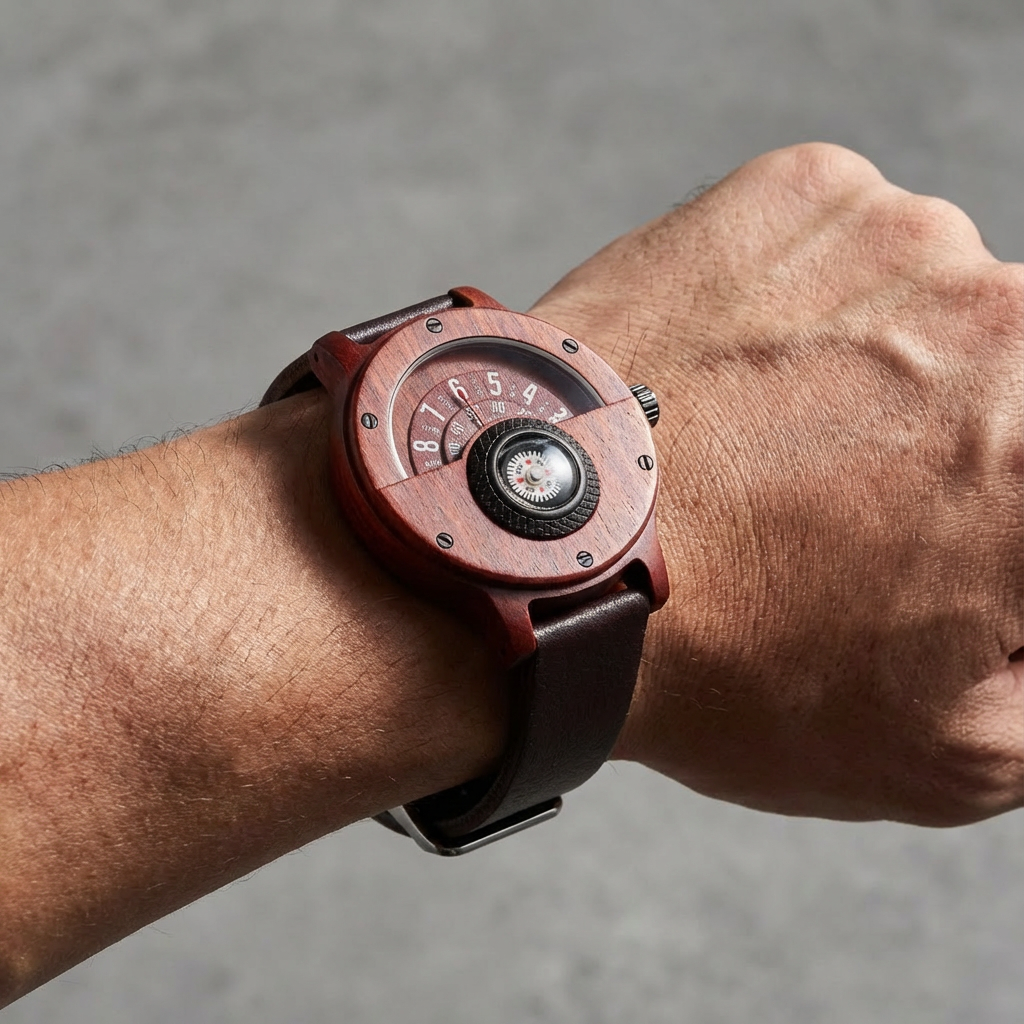 Orologio in Legno Helvani