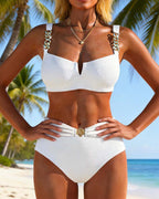 Robin | Bikini elegante con cintura in metallo
