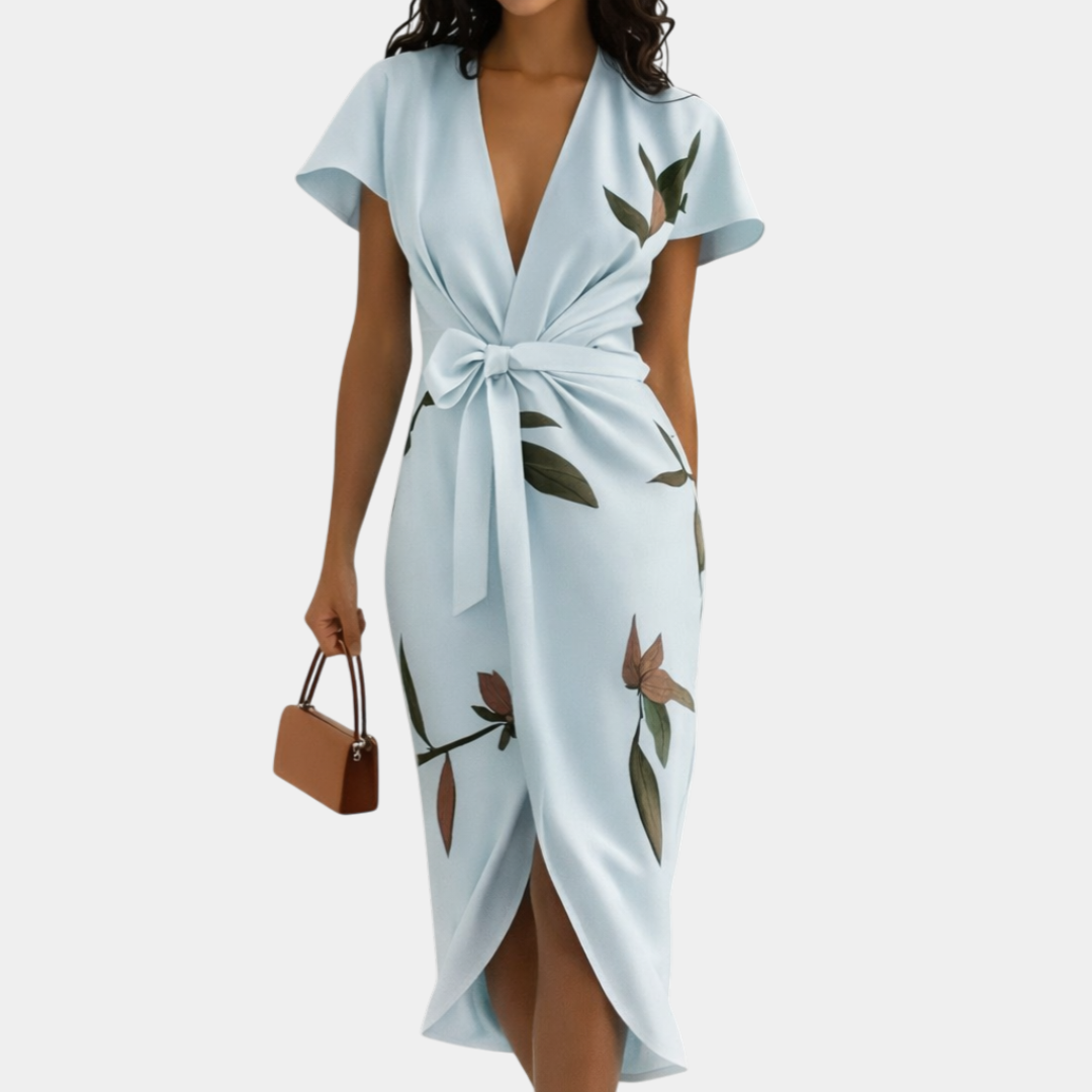 Agathe | Abito a portafoglio elegante con stampa floreale