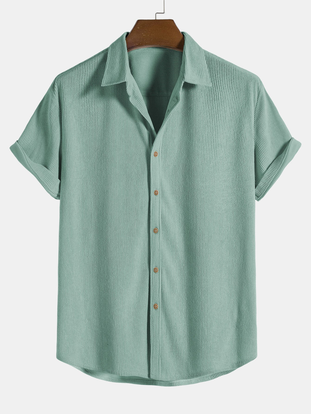 Camicia di Cotone con Maniche Corte