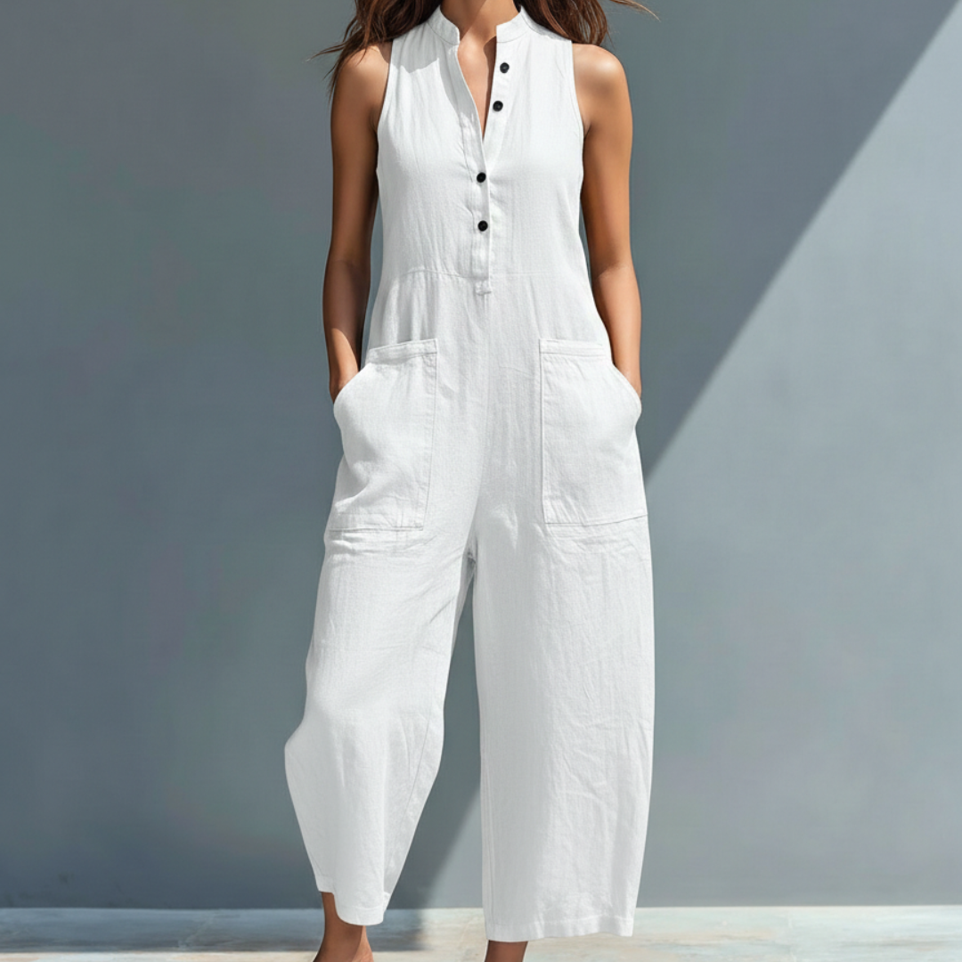 Jeanne | Elegante tuta senza maniche