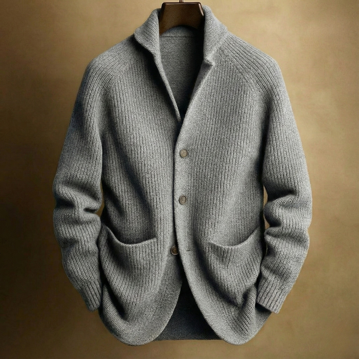 Benjamin | Cardigan con Collo a Sciarpa