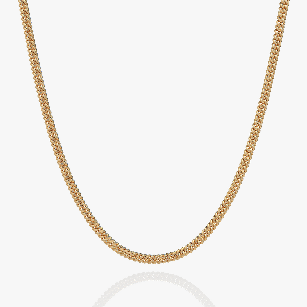 Collana Cuban Link in Oro per Uomini - Catena Robusta in Acciaio Inossidabile