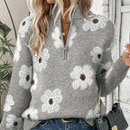 BLOOM | Pullover con colletto a zip