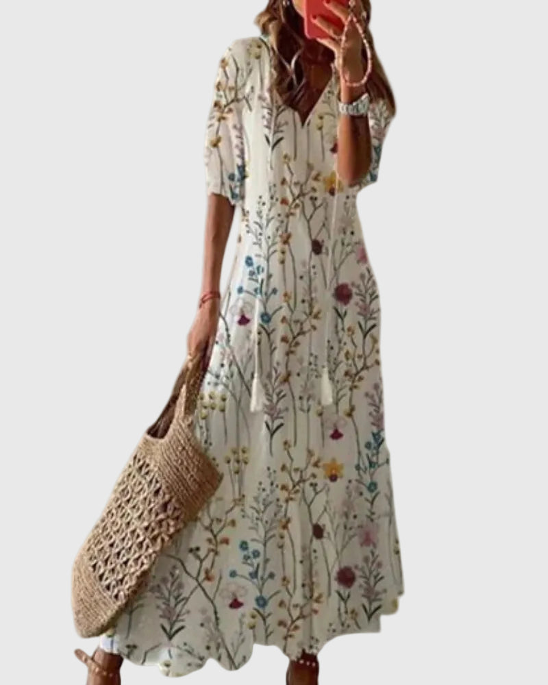 Amalia | Abito Maxigonna Boho Vintage Estivo