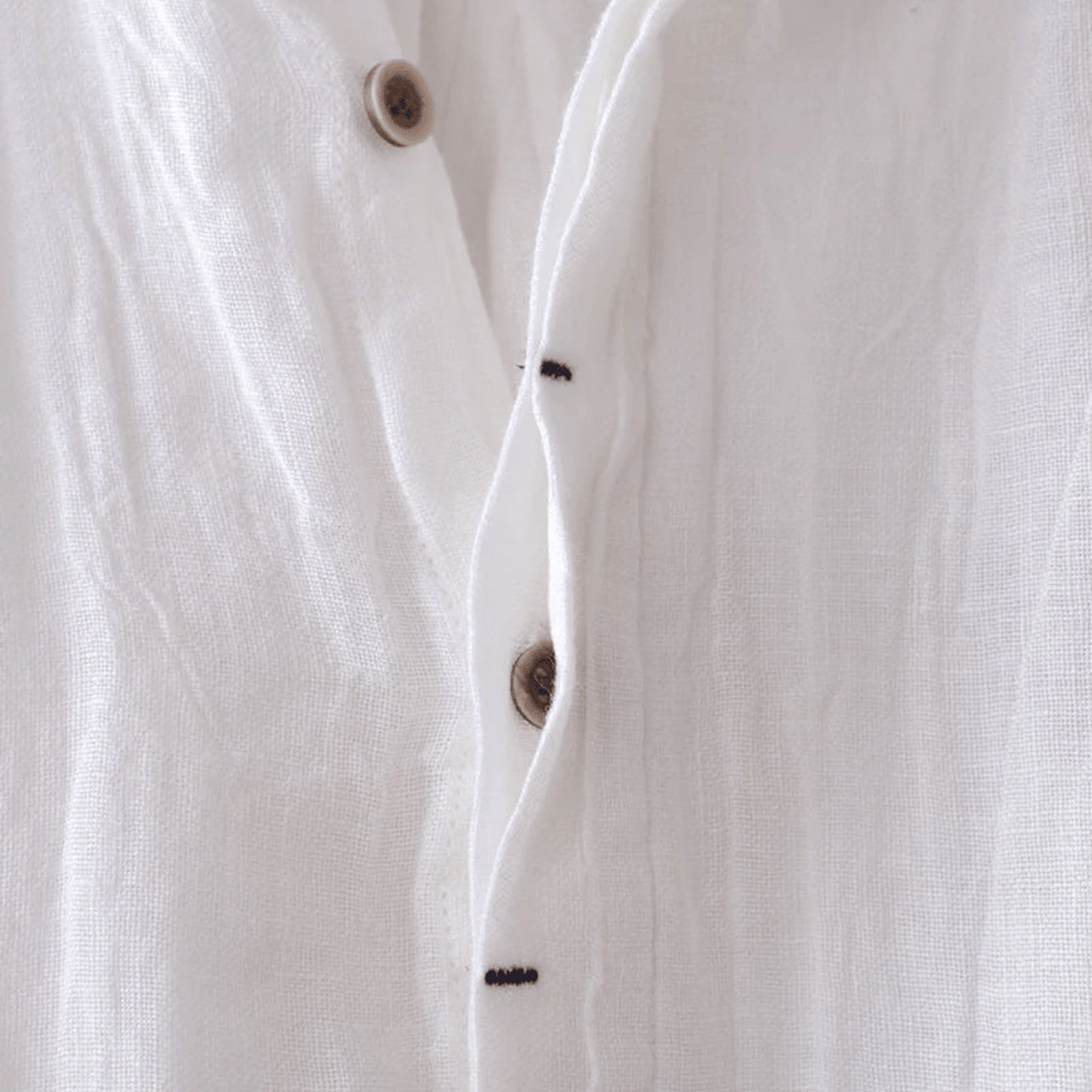 Camicia di lino a maniche corte David