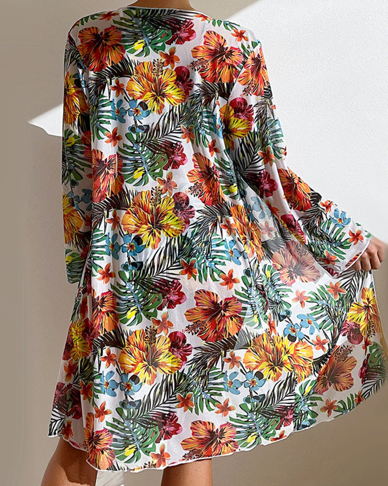 Glenda - Bikini con gonnellino a fiori