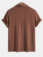 Polo Jacquard Geometrico In Maglia