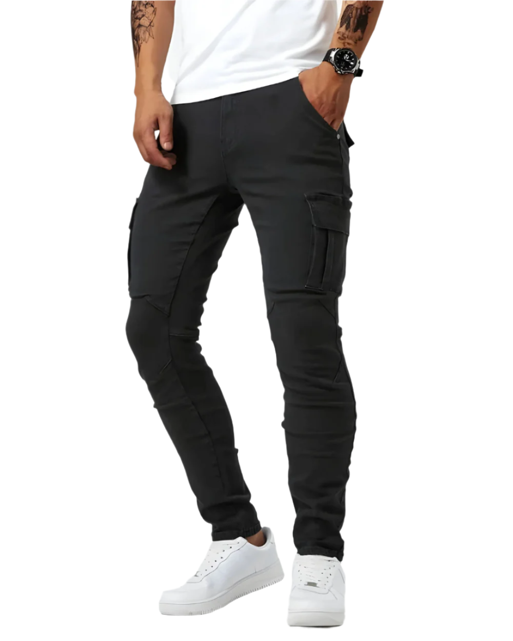 Zalecta™ Pantaloni Cargo Uomo - Pantaloni da Lavoro Elasticizzati con Molte Tasche