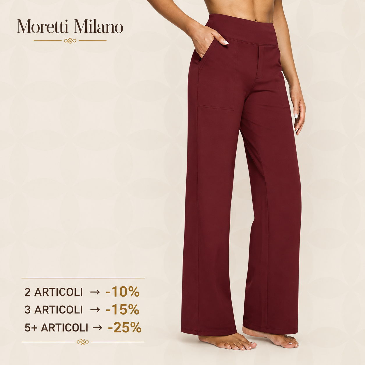 Moretti Milano | Sofia – Pantaloni Stretch Comodi