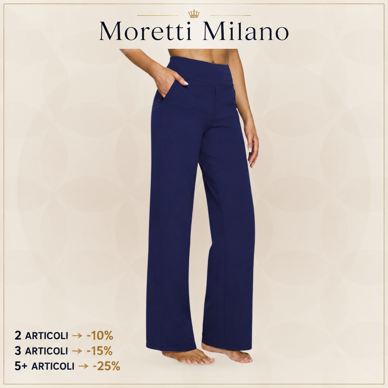 Moretti Milano | Sofia – Pantaloni Stretch Comodi