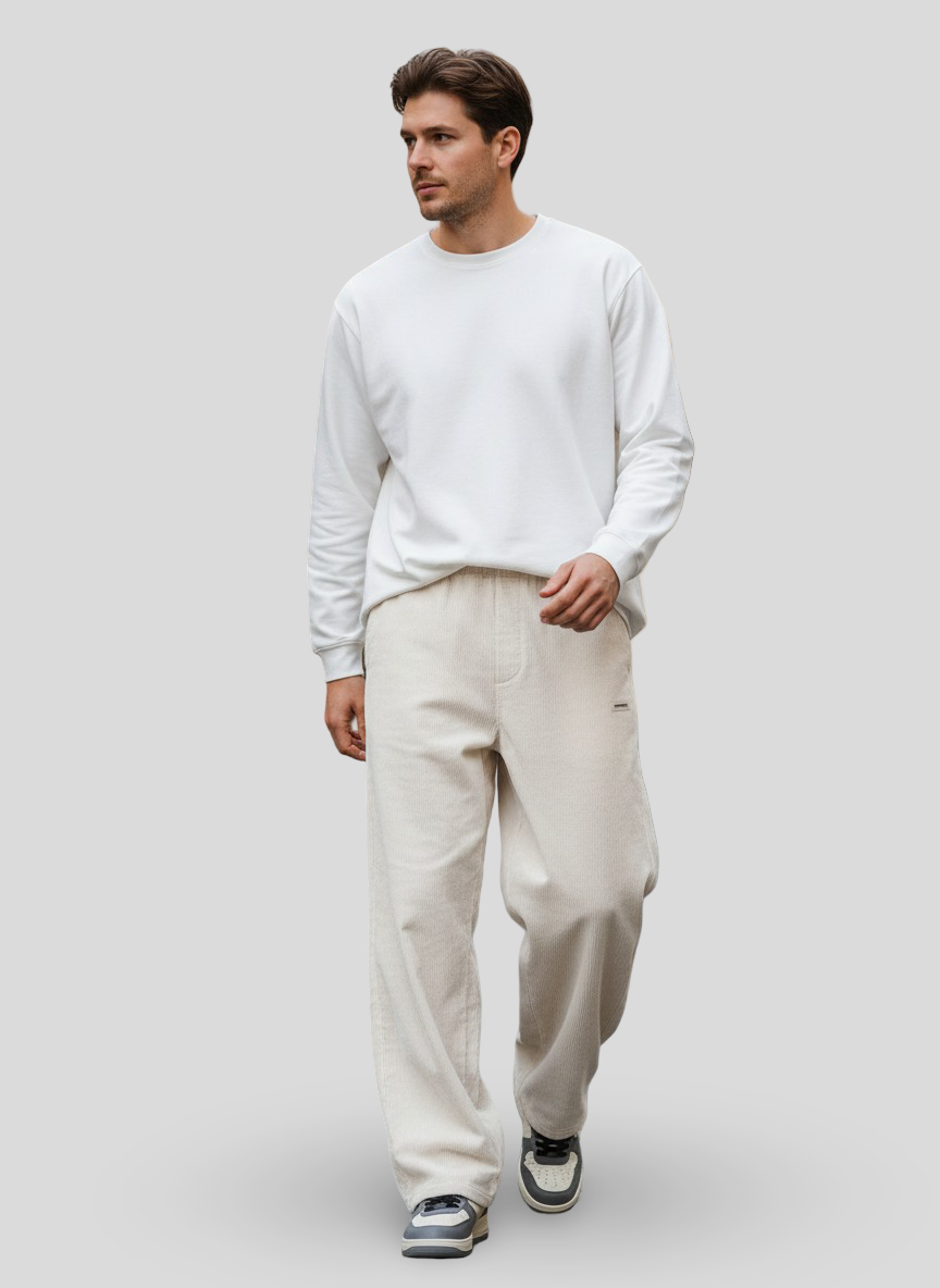 Lucas | Pantaloni in Velluto a Coste Larga