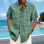 Camicia Haroyan con motivo a righe a quadri alla moda