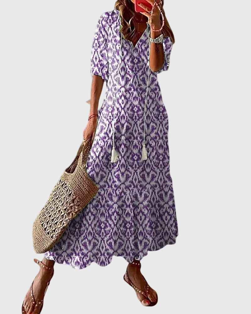 Amalia | Abito Maxigonna Boho Vintage Estivo