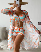 Laluna® | Set bikini 3 pezzi con stampa