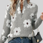 BLOOM | Pullover con colletto a zip
