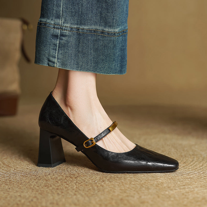 Marleon Pumps in Pelle con Cinturini