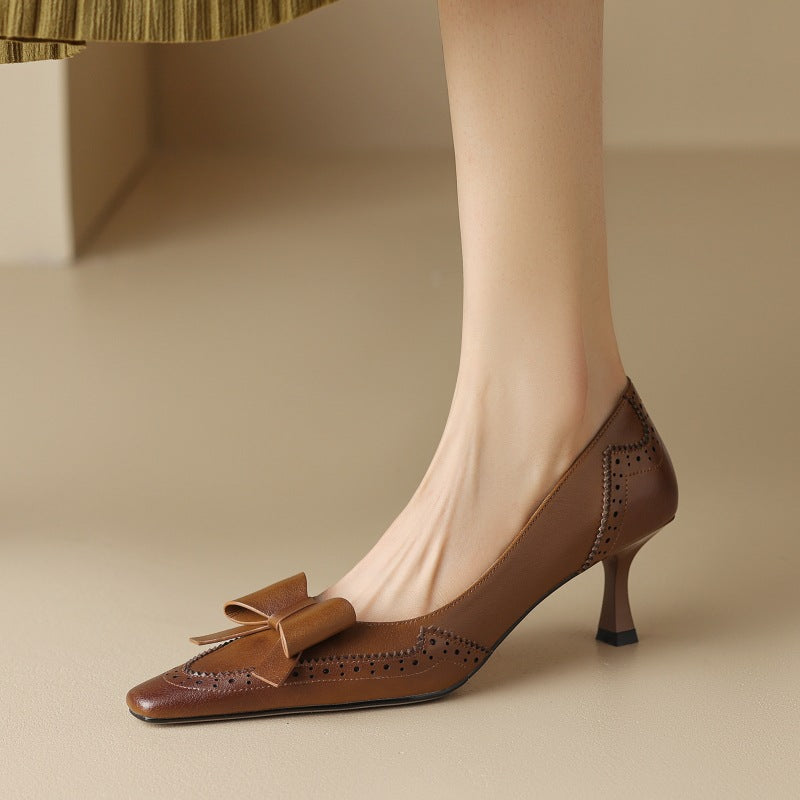 Célora Scarpe con Tacco in Pelle