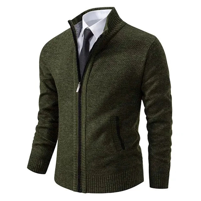 Leon | Maglione con zip e vita sagomata