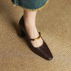Marleon Pumps in Pelle con Cinturini