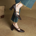 Marleon Pumps in Pelle con Cinturini
