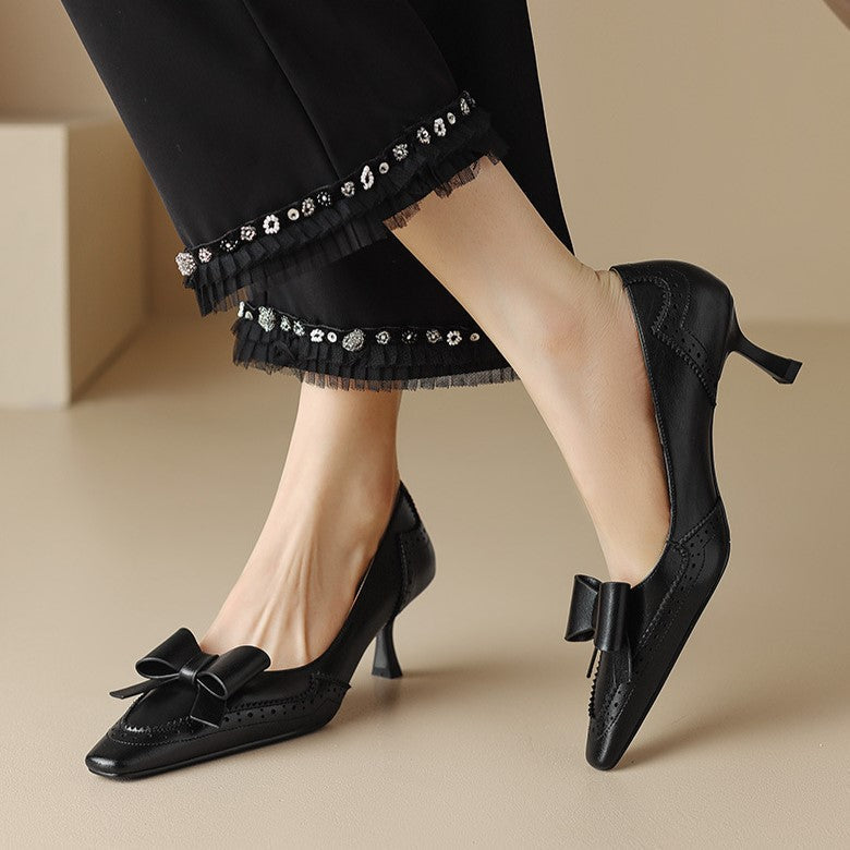 Célora Scarpe con Tacco in Pelle
