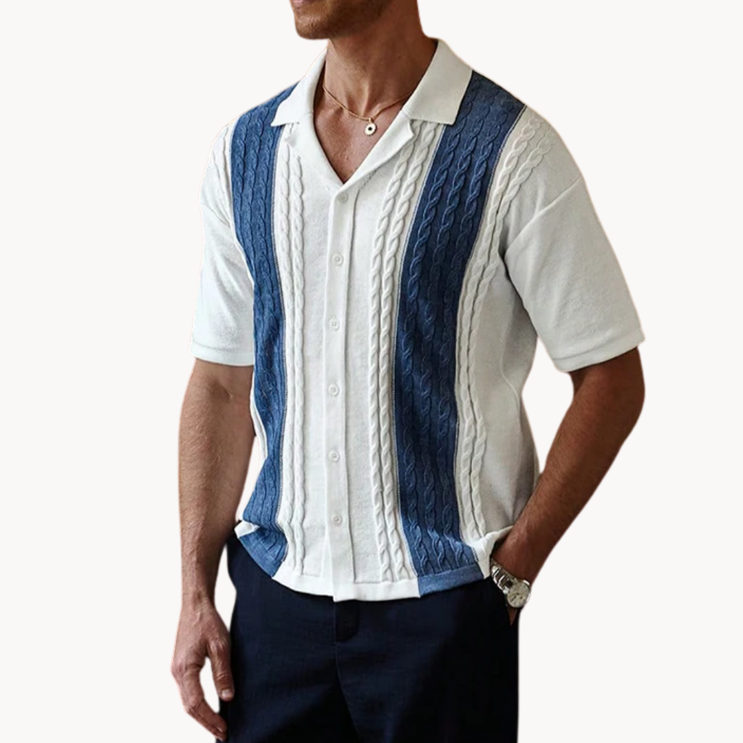 Zalecta | Camicia a Pannelli Striata