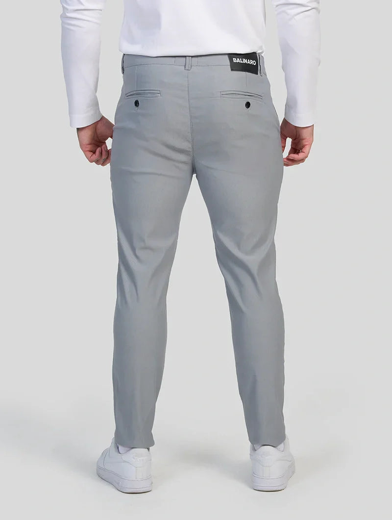 Felix Pantaloni Slim Fit Stretch Uomo - Grigio Chiaro