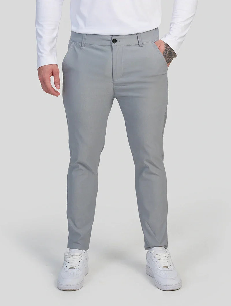 Felix Pantaloni Slim Fit Stretch Uomo - Grigio Chiaro