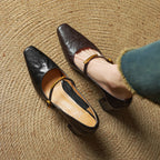 Marleon Pumps in Pelle con Cinturini