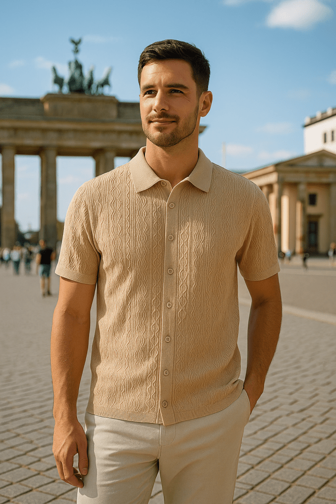 Menno | Camicia a maniche corte in maglia